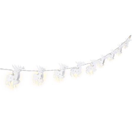 10 LED-lampor "Ren", vit