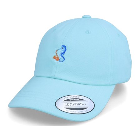 Abducted - Blue - unconstructed - Cap - Tiny Sea Horse Saxophone Blue Dad Cap - Hatstore