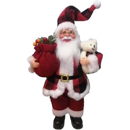 Julepynt i filt, hengende nissefigur, myk nissedukke (gitter) Bd-yuhao