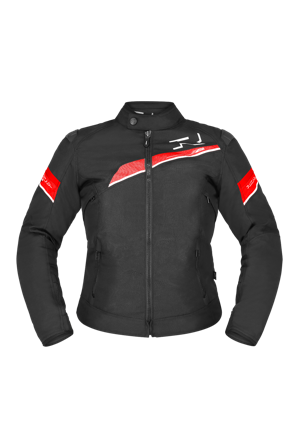 Chaqueta de Moto Richa Gotham 3 WP Mujer Negro/Rojo XL