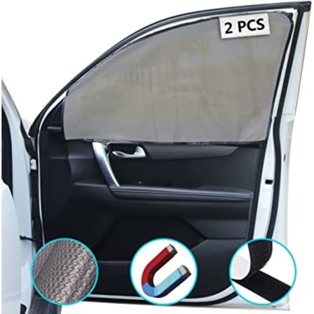 Solskydd för bilbarnstol, magnetiskt solskydd för sidofönster, 2023 (böjd
