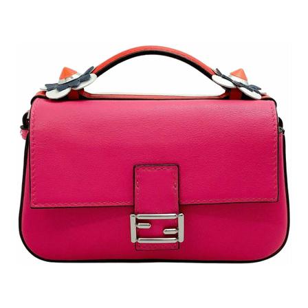 Fendi Vintage, Pre-owned Handbags Roze, Dames, Maat:ONE Size,Zilver