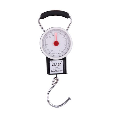 Bagasjevakter for å veie kofferter og bagasje. Kapasitet 32 kg.