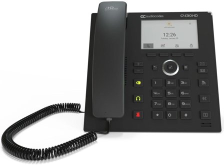 AUDIOCODES TEAMS C430HD IP-PHONE POE GBE BLACK2 ETHERNET 10/100/1000 PORT PERP