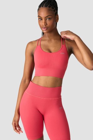 Ribbed Define Seamless Sports Bra Raspberry