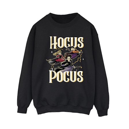 Hocus Pocus Dam/Dam Flygande Sweatshirt 5XL Svart