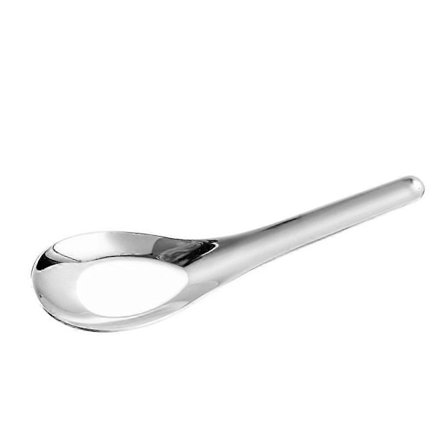 Sett med 6 elegante suppeskjeer 304 rustfritt stål middagsskjeer spiseskjeer Ekte farge stor