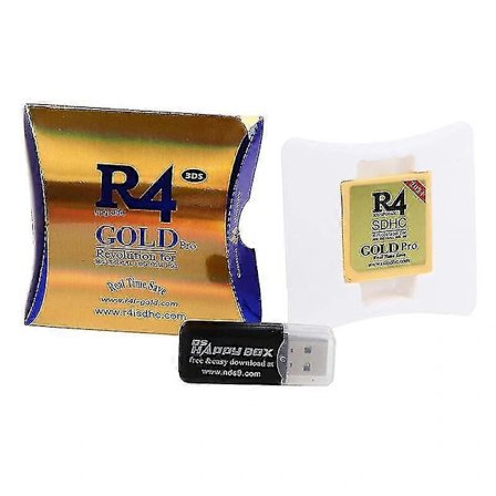 (Pow yeah!) 2021 R4 Gold Pro Sdhc För Ds/3ds/2ds/ Revolution -kasetti Usb-sovittimella 1 kpl kulta