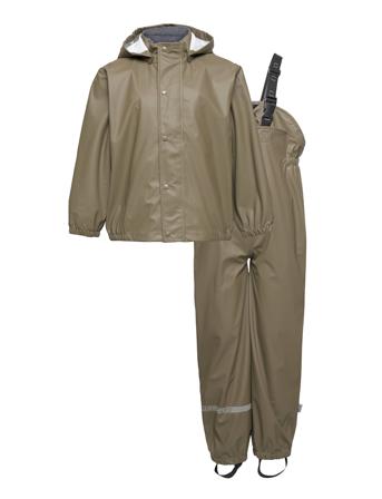 Pu Rain W. Susp. Recycled Outerwear Rainwear Rainwear Sets Grøn Mikk-Line