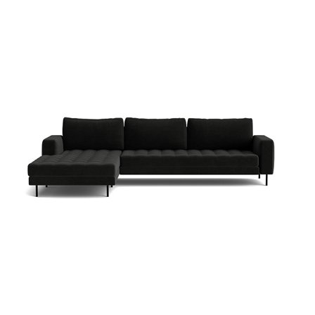 Rouge XL Chaiselongue-Sofa, links, Letto Anthrazit, minimalistisches Design, hoher Komfort, modernes Ecksofa für Wohnzimmer, 89cm Höhe.