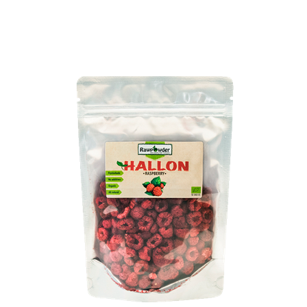 Rawpowder Frystorkade Hallon 50 g