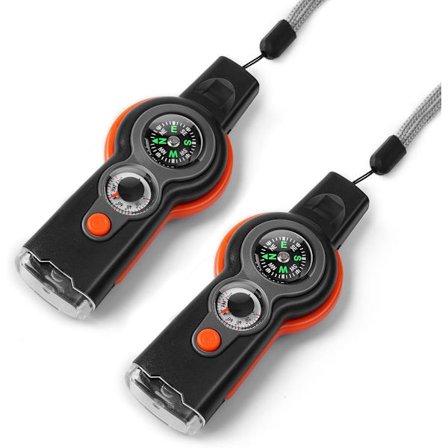 Kaksiosainen setti - Hätäsireeni - ABS - Oranssi - 10,9*4,5*2,6 cm