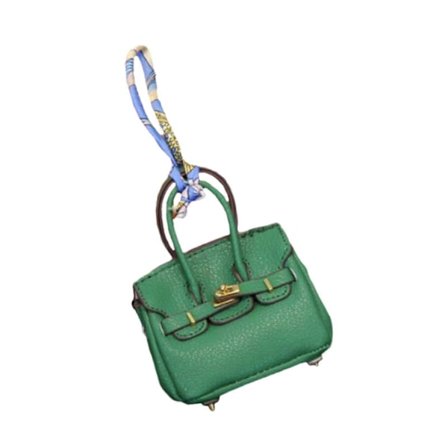 Mini Handbag Keychain Pocket – Portable Cute Coin Purse for Women and Girls, Green