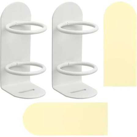 2-pakning selvklebende elektriske tannbørsteholdere for vegg (hvit)