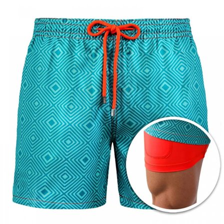 Badbyxor för män, badshorts, boardshorts, snabbtorkande strandshorts - DK6003