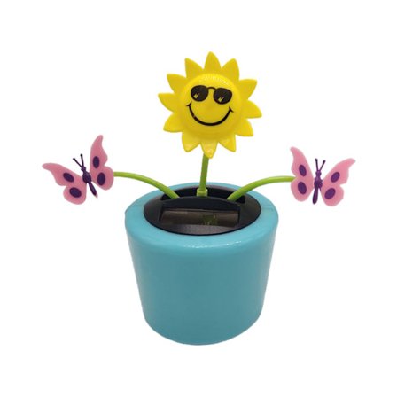 Solar Dancing Toy Flower Assorted Style Solar Powered Dancing Flower Bobblehead