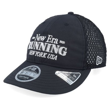 New Era - Svart trucker Keps - Running Rc 9FIFTY Black Trucker @ Hatstore