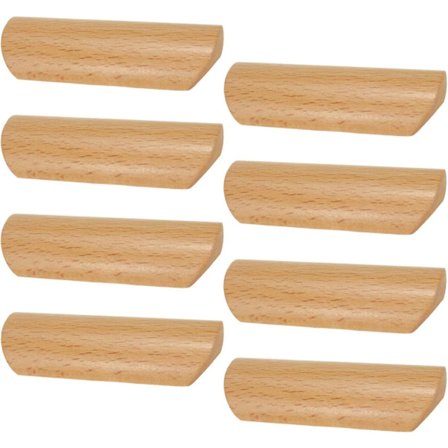 8 stk. Kabinets Trægreb og Træk 2,5 tommer (64 mm) Hulcenter, til Hjemmekøkken Skuffe Skab