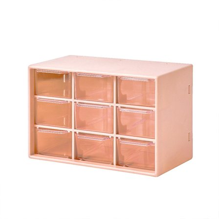 9/6 Skuffer Mini Plast Håndværk Opbevaringsboks Skrivebordsarrangører til Kontor og Hjemmeværelse
