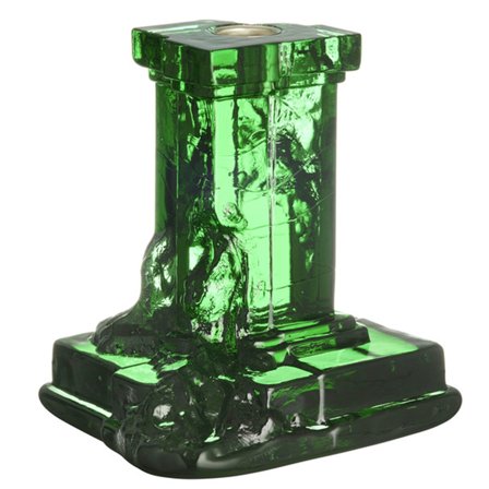 Kosta boda Rocky Baroque lysestake 150 mm, emerald green