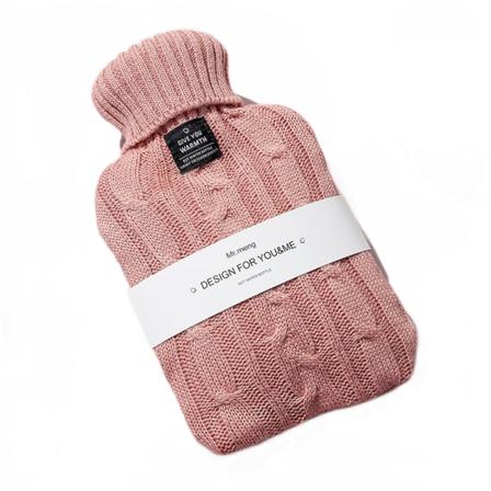 1000ml varmvattenpåse för att värma magen, värma din Pink