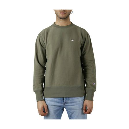 Champion, Crewneck Sweatshirt Groen, Heren, Maat:M