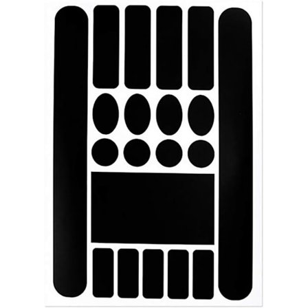 1x Cykelbasdekal (Matt Svart) Ramskydd Repskydd B