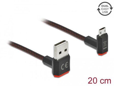 Delock Easy - USB-kabel - USB til Micro-USB type B - 20 cm