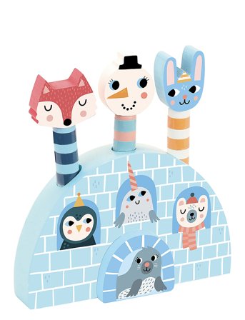 Vilac Pop-Up Polar Island By Michelle Carlslund - Blue - ONE SIZE