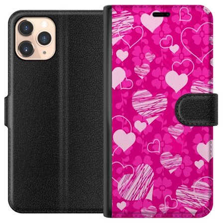 Kompatibelt Lommeboketui til Apple Apple iPhone 11 Pro PopHjerteMønster