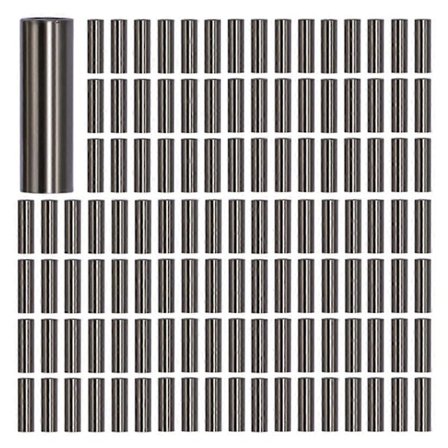 200 stk. Fiske Krympehylser Fiskesnøre Krympe Wire Leder Kobberrør Koblinger Fiske Enkeltløp 2.4x10mm