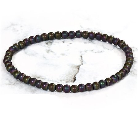 Vackert Armband med Keramiska Flerfärgade Pärlor