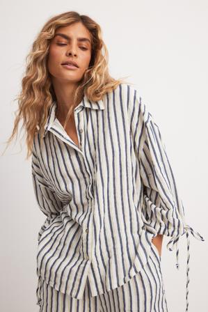 Lydia Tomlinson x NA-KD Bomullsskjorta - Sommarkläder - Stripe - EU 36