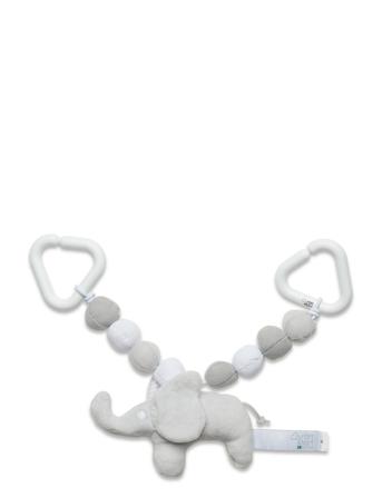 Elephant, Pram Toy, Grey Baby & Maternity Strollers & Accessories Stroller Toys Sølv Rätt Start