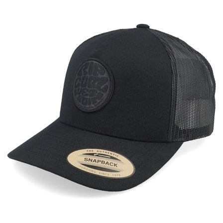 Rip Curl - Schwarz Trucker Cap - Wetsuit Icon Midnight A-Frame Trucker @ Hatstore