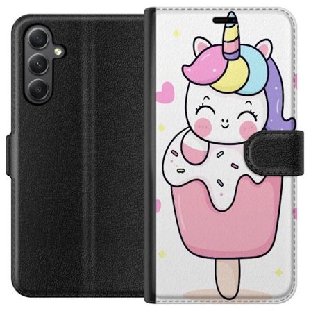 Plånboksfodral till Samsung Galaxy S23 FE med Glad enhörning