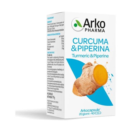 Arkocapsule Curcuma + Piperina Bio 40 Capsule