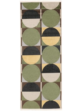 Lavable Piccolo Jeff Tappeto - Verde 80X200 In Stile Moderno