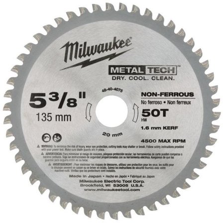 Milwaukee 48404075 Sågklinga 135x20mm, 50T, Maskintillbehör & förbrukning