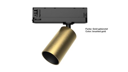 SYNERGY Track-Serie für Stromschiene VLF-Serie Wechselgehäuse brushed gold