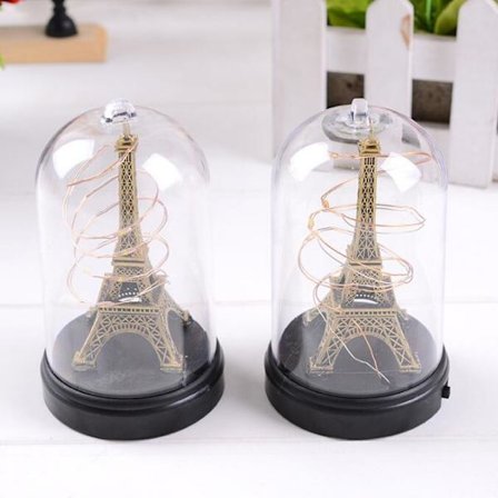 J0623 Kreativ Paris Tower Belysningsprydnad 1073 Studentpresent Heminredning Ljusande Prydnad Grossist