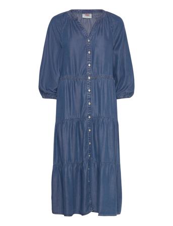 Cecile Midi Dress Paper Map 3 Blue LEVI ́S Women