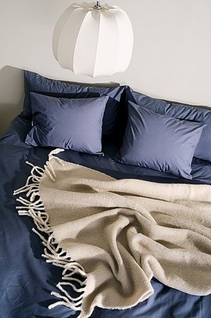 Jotex - Decke Aus Wollmischung Naturweiß - WOLFGANG - Kaufe Plaids und Decken bei Jotex