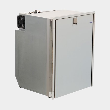 Kylskåp med kompressor Isotherm Drawer DR130 Inox, 12V / 24V, utdragbar låda, 130 liter (varav 13 liter frysfack), mörksilver frontpanel + montering