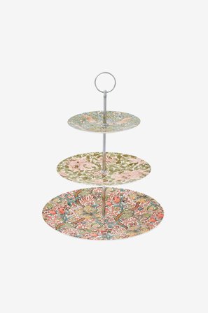 Spode - Kakfat i tre våningar Morris& Co - Flerfärgad - Uppläggningsfat - Från Homeroom