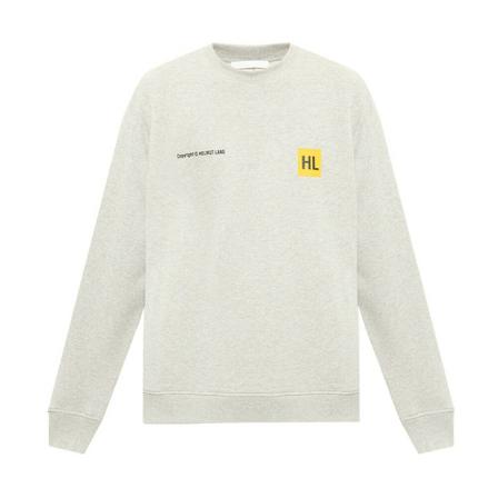 Helmut Lang Sweatshirt with logo , Grijs , Heren , Maat: XL