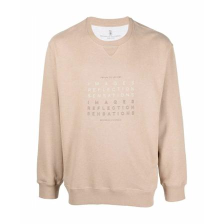 Brunello Cucinelli Sweatshirt , Beige , Heren , Maat: L