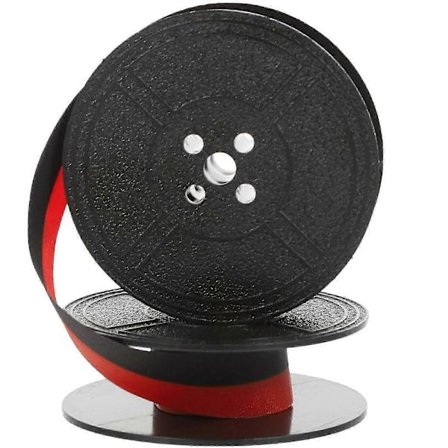 Udskiftning af dobbelt spole frisk farvebånd til professionel universel skrivemaskine