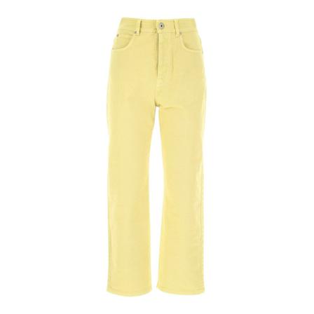 Max Mara Weekend, Reeda Bull Pants Żółty, Kobieta, Rozmiar: XS