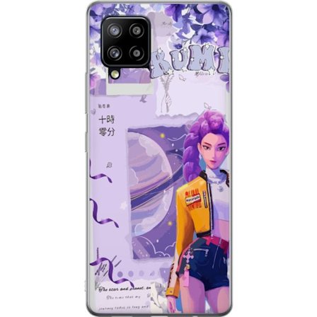 Kompatibelt Mobilskal till Samsung Samsung Galaxy A42 5G Kpop Demon Hunters Rumi Lila Planet Kosmisk Idol Stil Fantasy